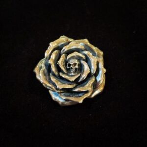 velvet rose sterling silver pendant